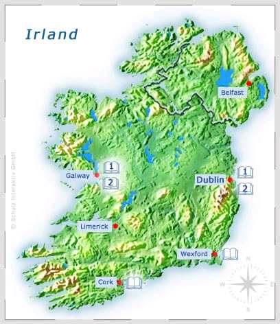 Irland Karte